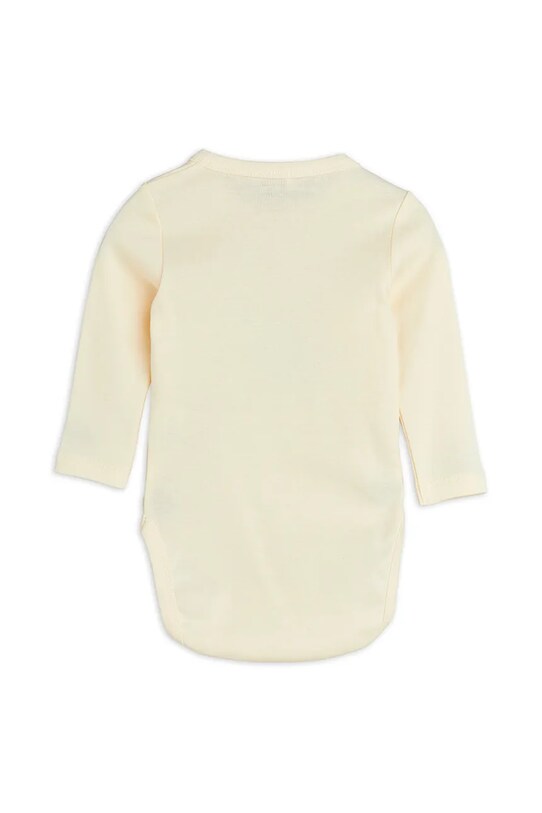 Bavlněné kojenecké body Mini Rodini Snake 2514010911 béžová SS25