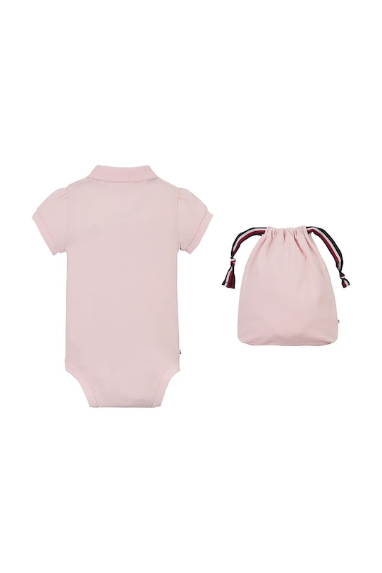 Kojenecké body Tommy Hilfiger KN0KN01984.PPYA růžová SS25