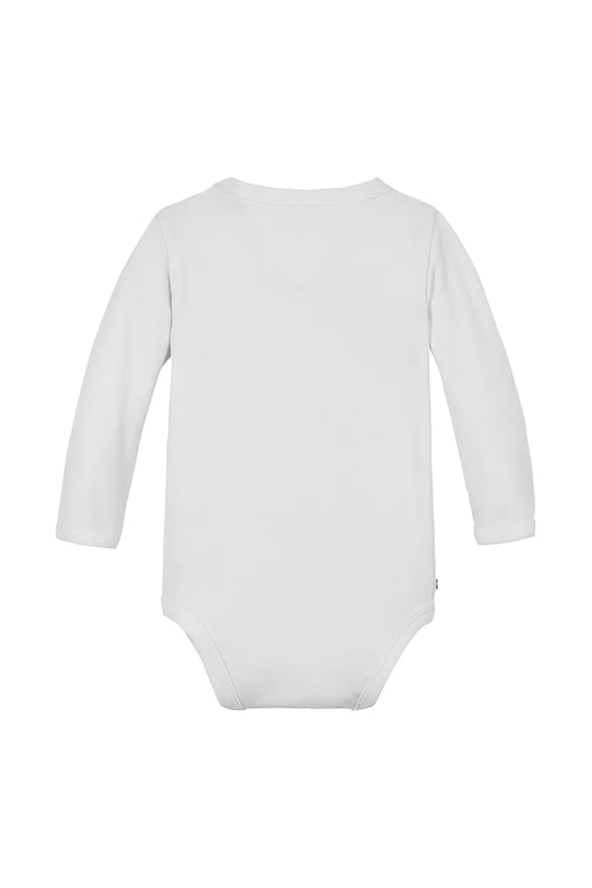 Бебешко боди от памук Tommy Hilfiger KN0KN01974.PPYA бял SS25