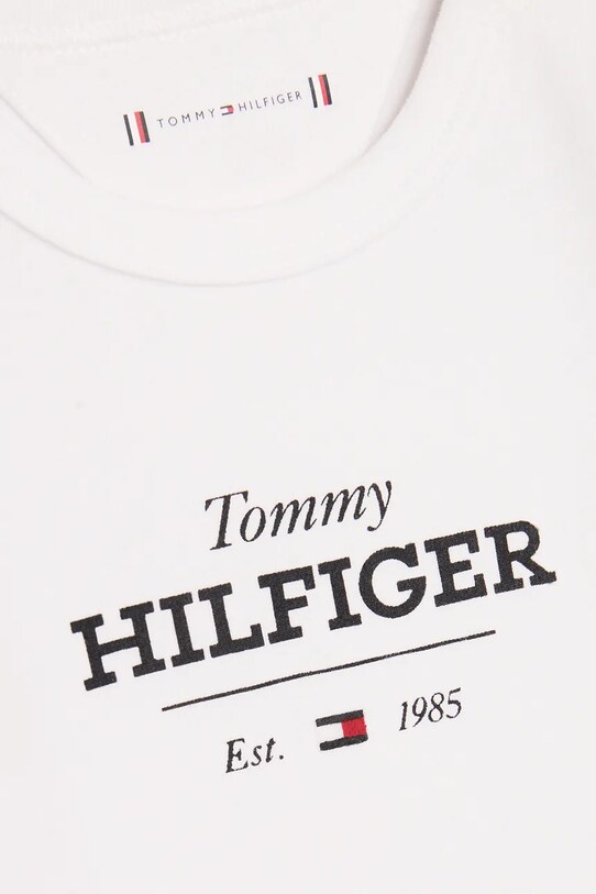 Хлопчик Дитяче бавовняне боді Tommy Hilfiger KN0KN01974.PPYA білий