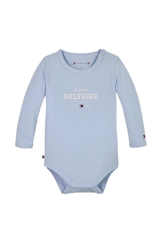 Pamučni bodi za bebe Tommy Hilfiger plava KN0KN01974.PPYA