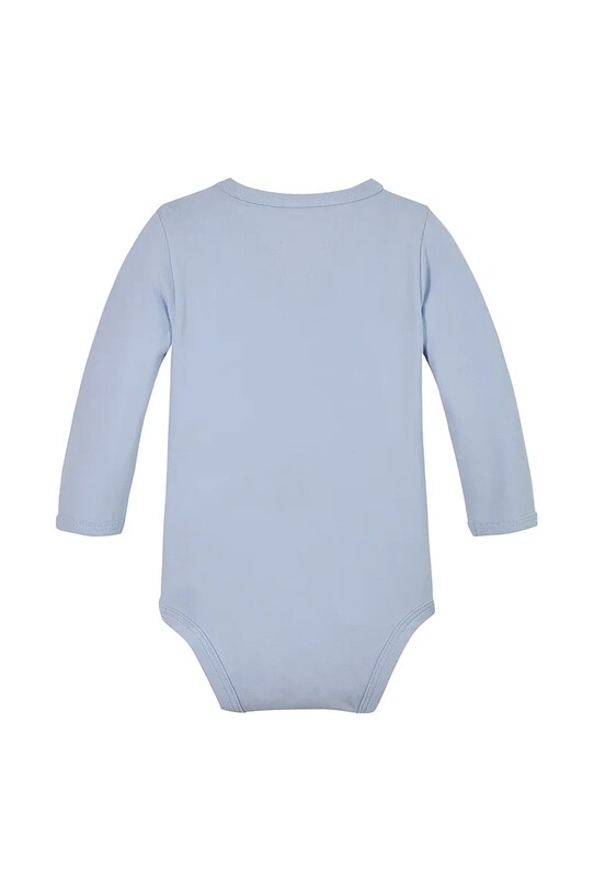Дитяче бавовняне боді Tommy Hilfiger KN0KN01974.PPYA блакитний SS25