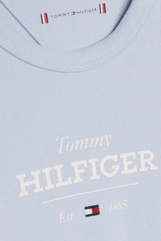 Хлопчик Дитяче бавовняне боді Tommy Hilfiger KN0KN01974.PPYA блакитний