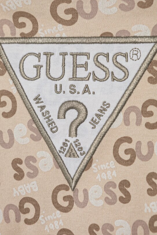 Хлопчик Дитячі бавовняні повзунки Guess H5RW01.KA6W0.PPYA бежевий