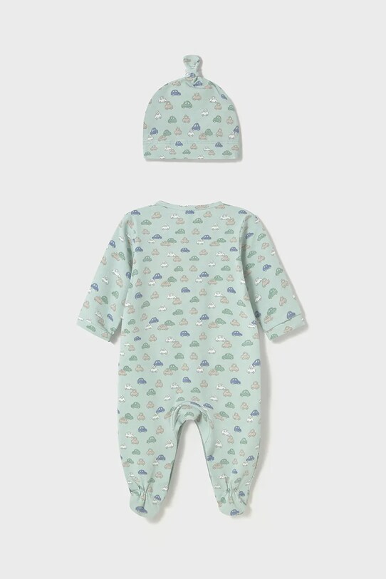 Повзунки та дитяча шапочка Mayoral Newborn 1706.1C.Newborn.PPYH бірюзовий SS25