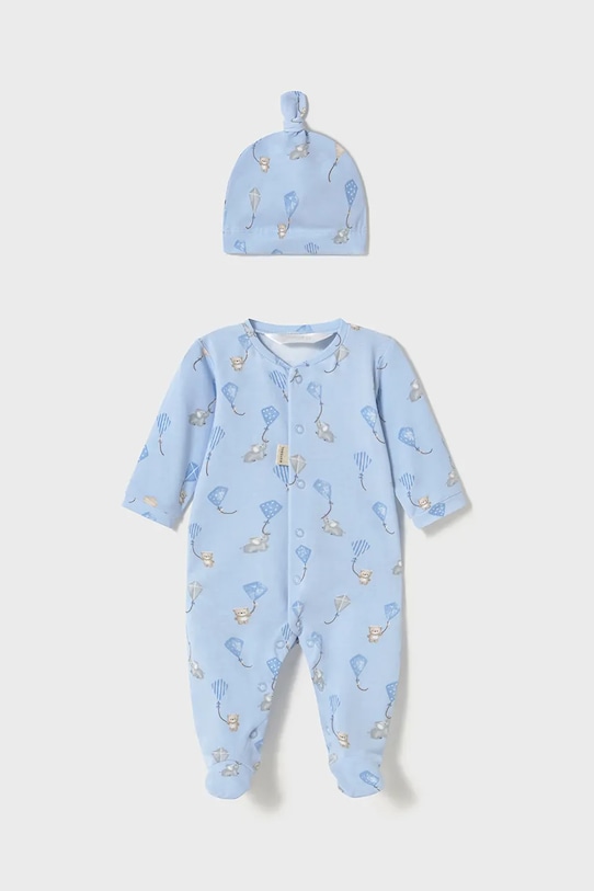 Mayoral Newborn pagliaccetti e cappellino per bambini Planet friendly blu 1706.1C.Newborn.PPYH