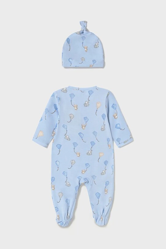 Ползунки и детская шапочка Mayoral Newborn 1706.1C.Newborn.PPYH голубой SS25