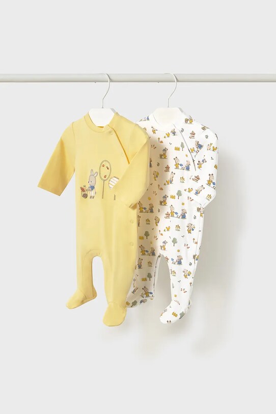 Повзунки для немовлят Mayoral Newborn 2-pack Для немовлят жовтий 1709.1H.Newborn.PPYH