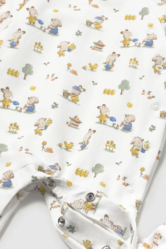 Mayoral Newborn śpioszki niemowlęce 2-pack żółty 1709.1H.Newborn.PPYH