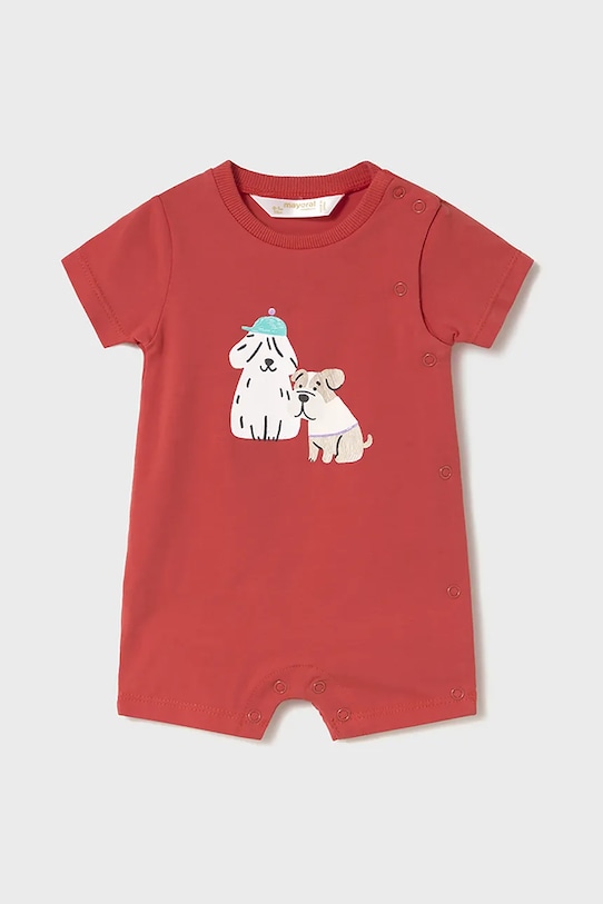 Mayoral Newborn rampers niemowlęcy 3-pack 1798.1R.Newborn.PPYH czerwony SS25