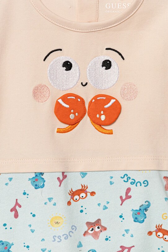 Chłopiec Guess rampers niemowlęcy H5GW10.K6YW1.PPYA różowy