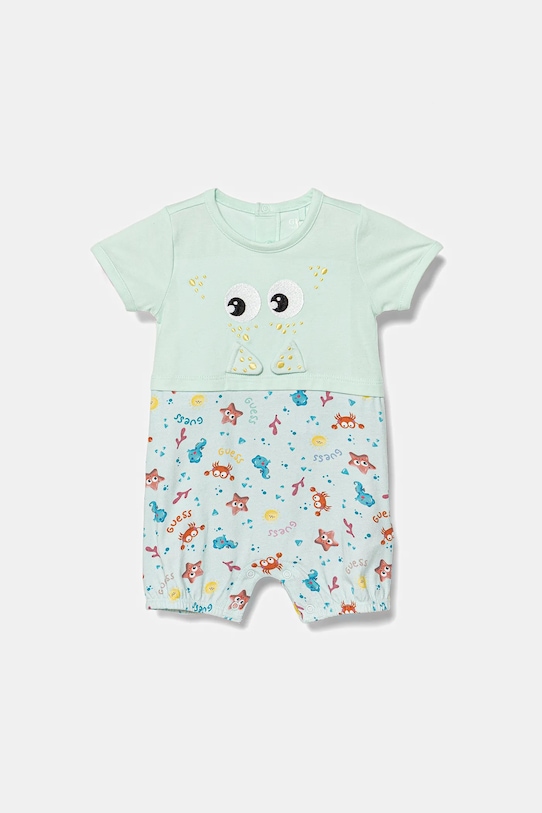 Guess salopetă pentru copii Gift Box turcoaz H5GW10.K6YW1.PPYA