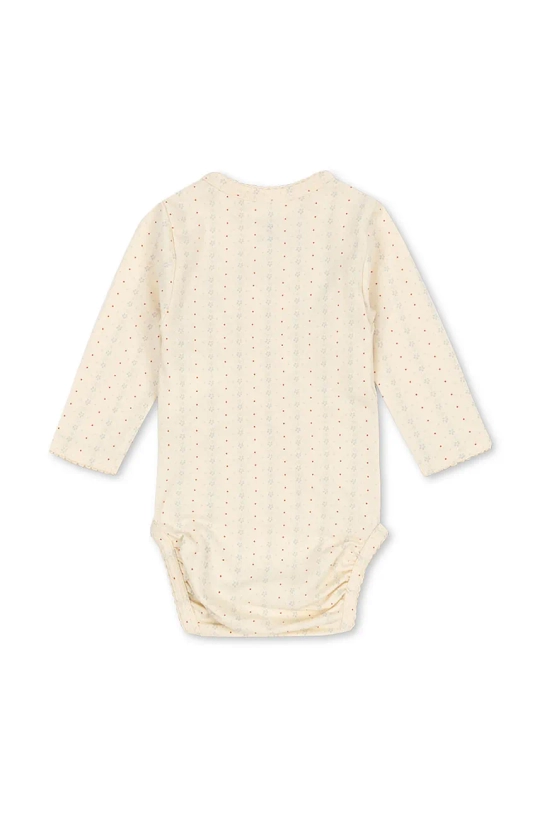 Konges Sløjd body niemowlęce BASIC LS NEWBORN BODY GOTS KS102243 beżowy SS25