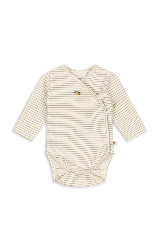 Body pre bábätká Konges Sløjd BASIC LS NEWBORN BODY GOTS Pre bábätká béžová KS102243