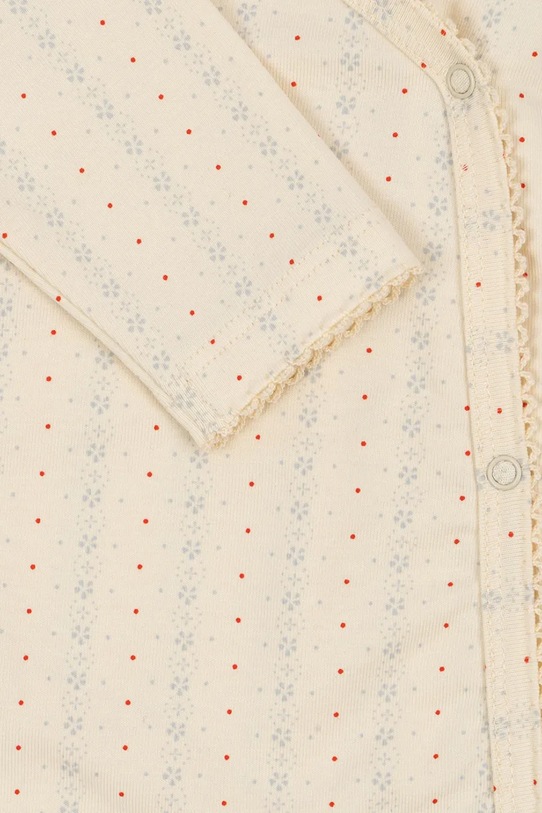 Konges Sløjd śpioszki niemowlęce BASIC NEWBORN ONESIE GOTS beżowy KS102246