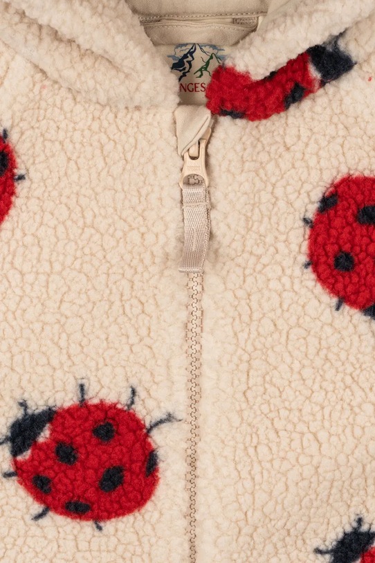 Chłopiec Konges Sløjd kombinezon niemowlęcy JODY TEDDY ONESIE GRS KS102309 beżowy