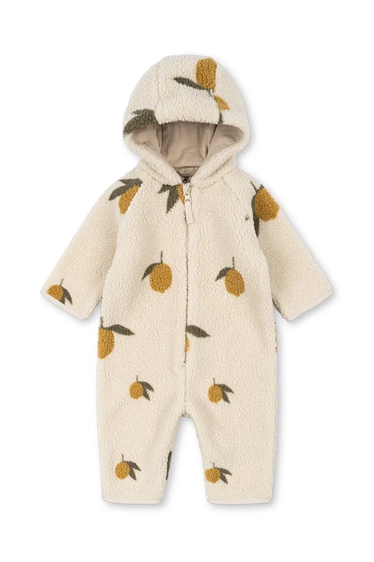 Overal pre bábätká Konges Sløjd JODY TEDDY ONESIE GRS béžová KS102309