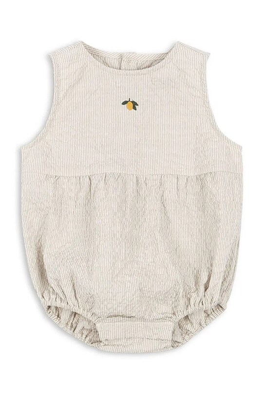 Body pre bábätká Konges Sløjd ELLIOT ROMPER GOTS Pre bábätká béžová KS102817