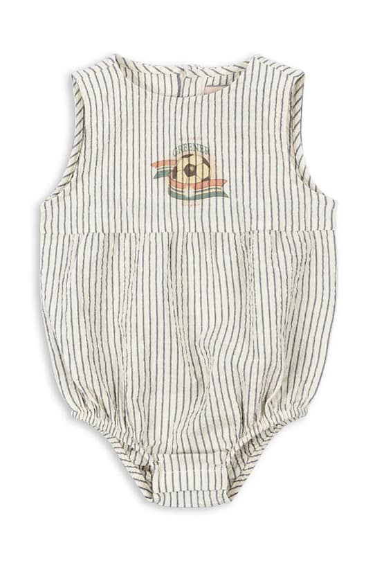 Body Konges Sløjd ELLIOT ROMPER GOTS Kojenecký výrobek modrá KS103065