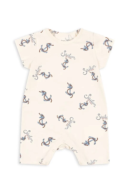 Konges Sløjd śpioszki niemowlęce BASIC ROMPER GOTS Produkt niemowlęcy beżowy KS103153