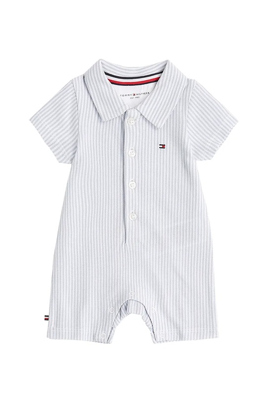 Dětské bavlněné dupačky Tommy Hilfiger modrá KN0KN02044.PPYA