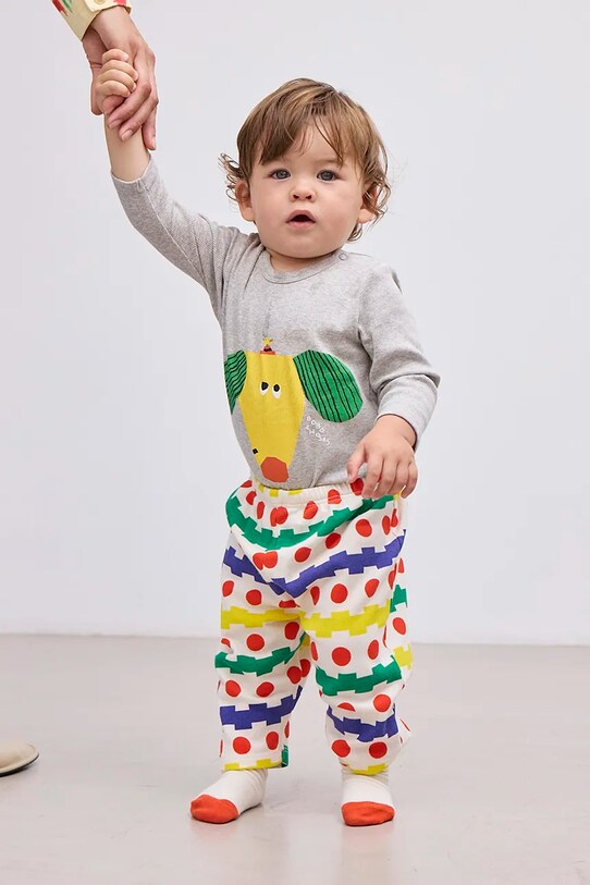 Bobo Choses body bebe Happy Dog 125AB113 gri