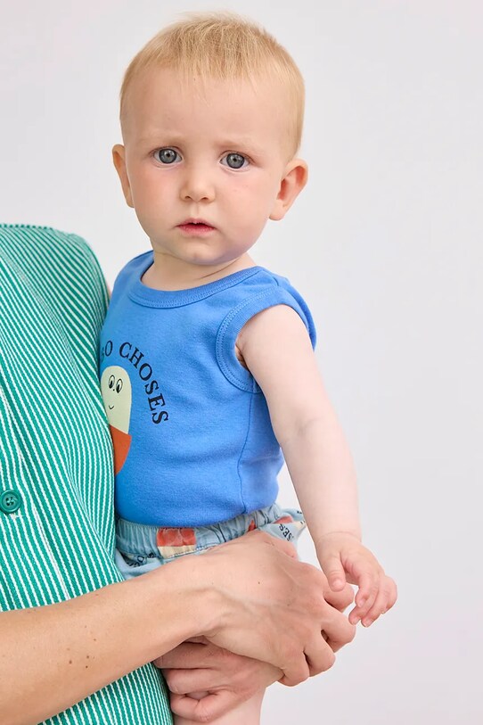 Bobo Choses gyerek body Morning Egg kék 125AB001