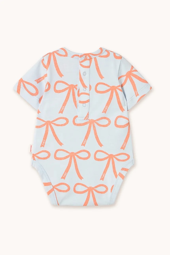 Tinycottons body bawełniane niemowlęce BOWS BODY SS25.028 niebieski SS25