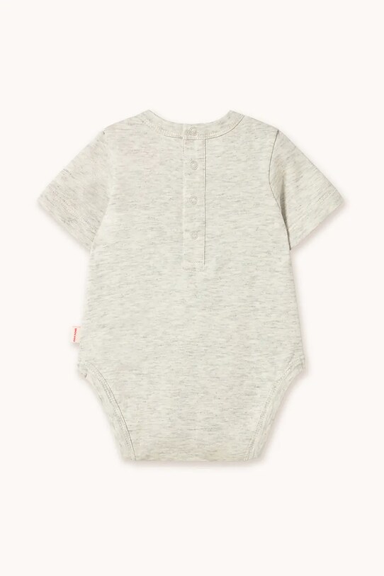Tinycottons body bawełniane niemowlęce TINY LEAGUE GRAPHIC BODY SS25.084 szary SS25
