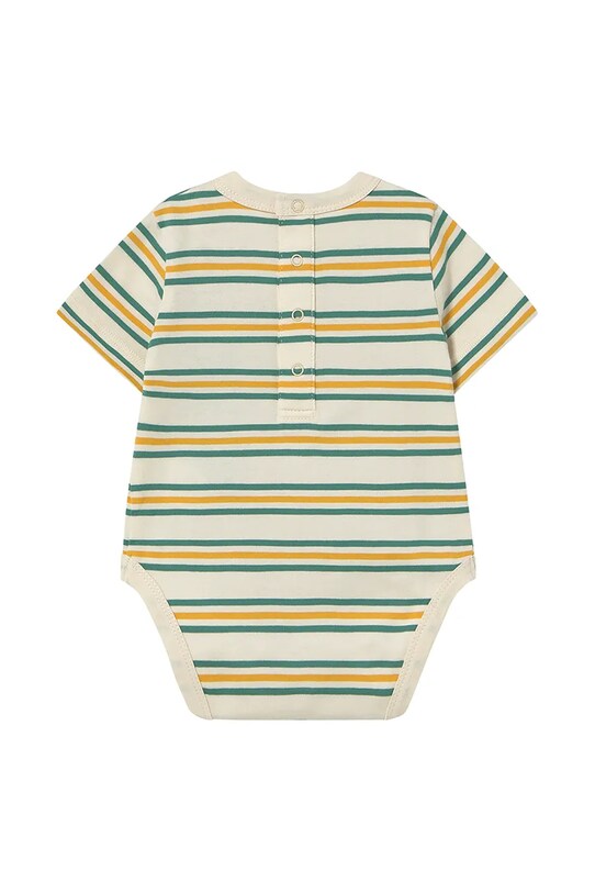 Deklice Bombažen body za dojenčka Tinycottons STRIPES MULTICOLOR BODY SS25.124 bež
