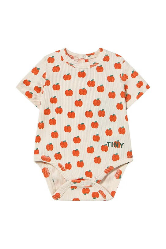 Body za dojenčka Tinycottons APPLES RIB BODY SS25.347 bež SS25