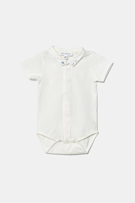 Бавовняний ромпер для немовлят Tartine et Chocolat CA37020 блакитний SS25