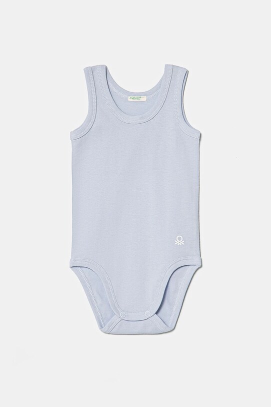 United Colors of Benetton body din bumbac pentru bebelusi 3-pack 3GI70B136.W.Reprop.PPYA albastru SS25