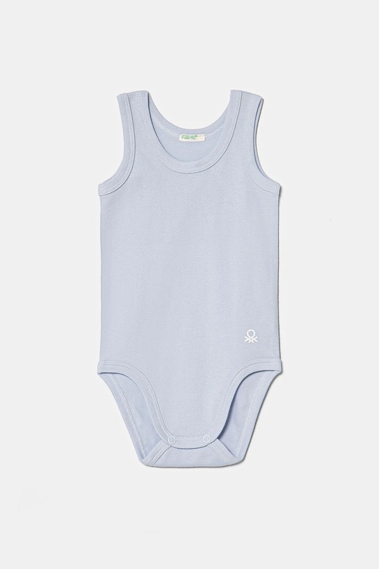 United Colors of Benetton body bawełniane niemowlęce 3-pack 3GI70B136.W.Reprop.PPYA niebieski SS25