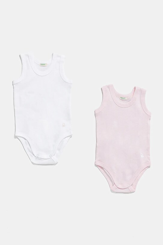 Βαμβακερά φορμάκια για μωρά United Colors of Benetton 3-pack Βρεφικό προϊόν ροζ 3GI70B136.W.Reprop.PPYA
