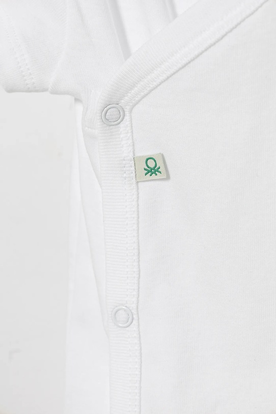 Pamučni bodi za bebe United Colors of Benetton 2-pack 3PWB0B00V.W.Seasonal bijela