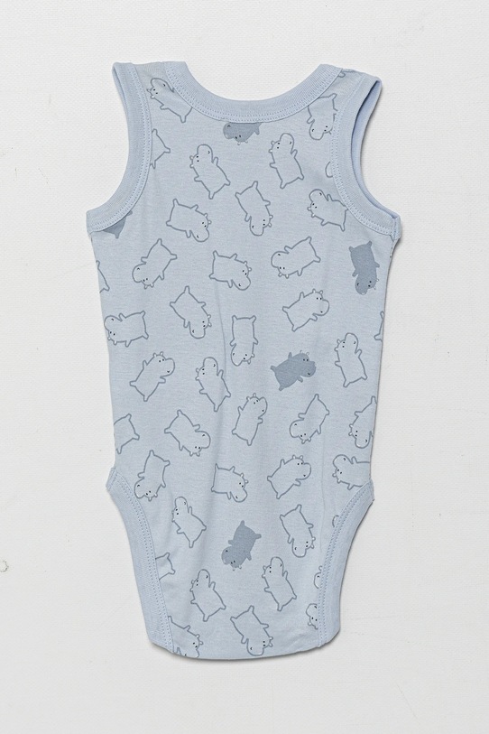 Хлопчик Дитяче бавовняне боді United Colors of Benetton 2-pack 3GI70B00Y.W.Seasonal блакитний