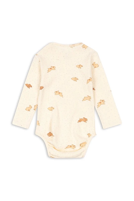 Konges Sløjd body bawełniane niemowlęce MINNIE BODY GOTS KS103559 beżowy SS25