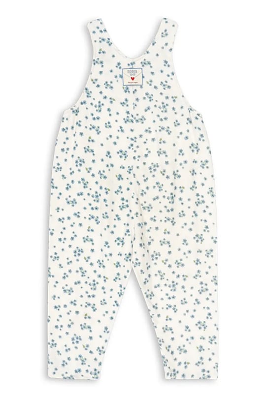 Chłopiec Konges Sløjd rampers bawełniany niemowlęcy RHW x KS MIOBLU OVERALLS GOTS KS103614 beżowy