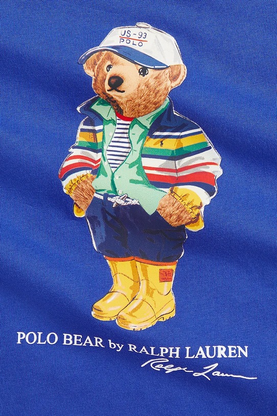 Chlapec Detská bavlnená košeľa s dlhým rukávom Polo Ralph Lauren 320883620009 modrá
