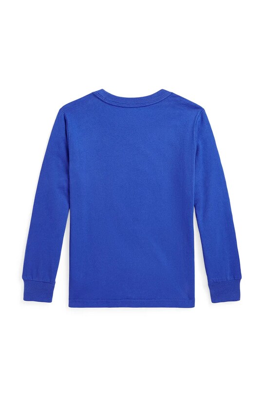 Polo Ralph Lauren longsleeve din bumbac pentru copii 322883620012 albastru SS25