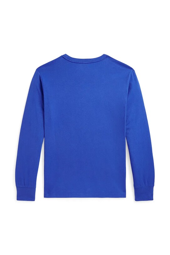 Polo Ralph Lauren longsleeve din bumbac pentru copii 323883620012 albastru SS25