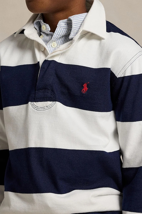 Polo Ralph Lauren longsleeve bawełniany dziecięcy granatowy 323932280001