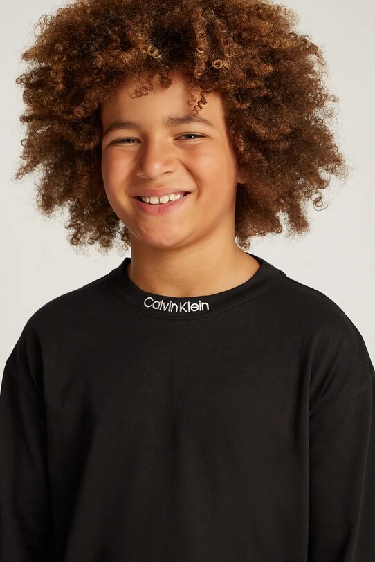 Дитячий бавовняний лонгслів Calvin Klein Jeans IB0IB02354.PPYA