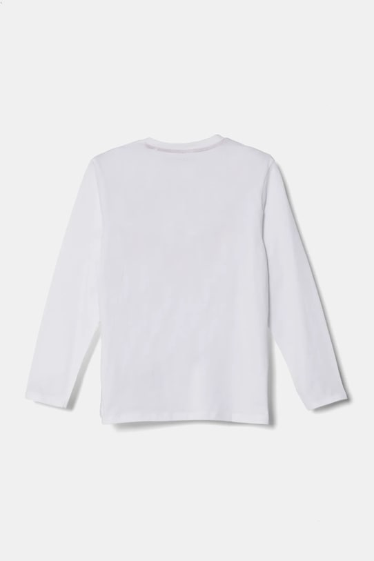 Guess longsleeve din bumbac pentru copii L5RI03.K8HM4.PPYA alb SS25