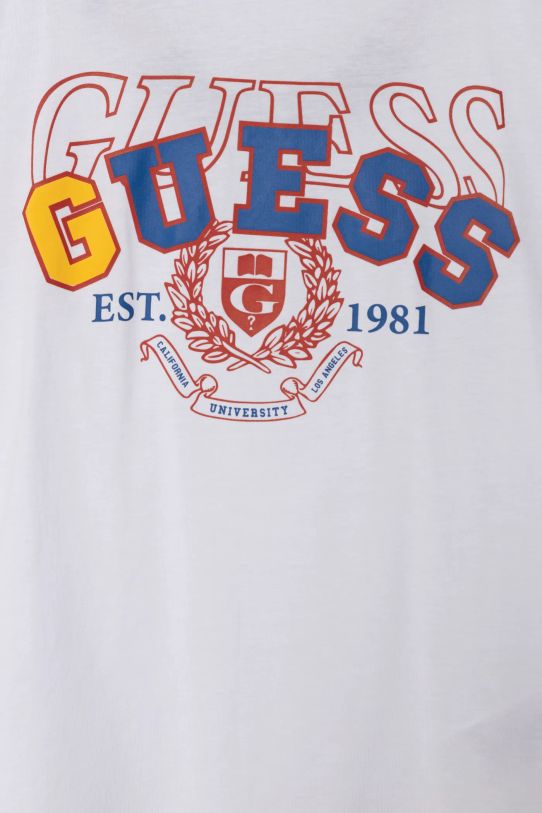 Chłopiec Guess longsleeve bawełniany dziecięcy L5RI03.K8HM4.PPYA biały