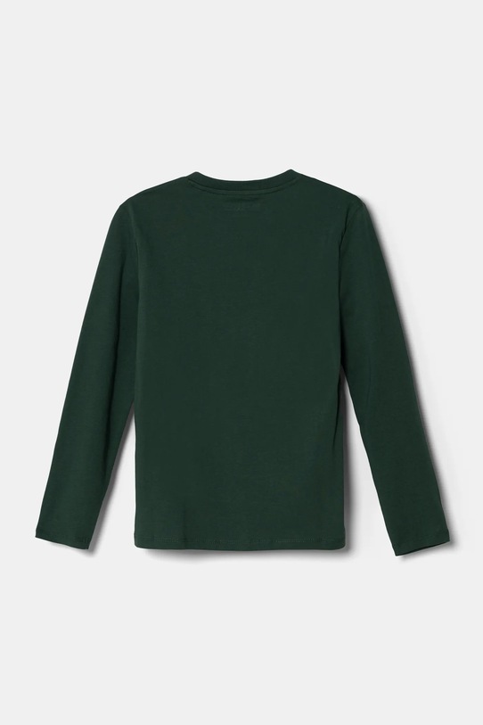 Detská bavlnená košeľa s dlhým rukávom Guess L5RI03.K8HM4.PPYA zelená SS25