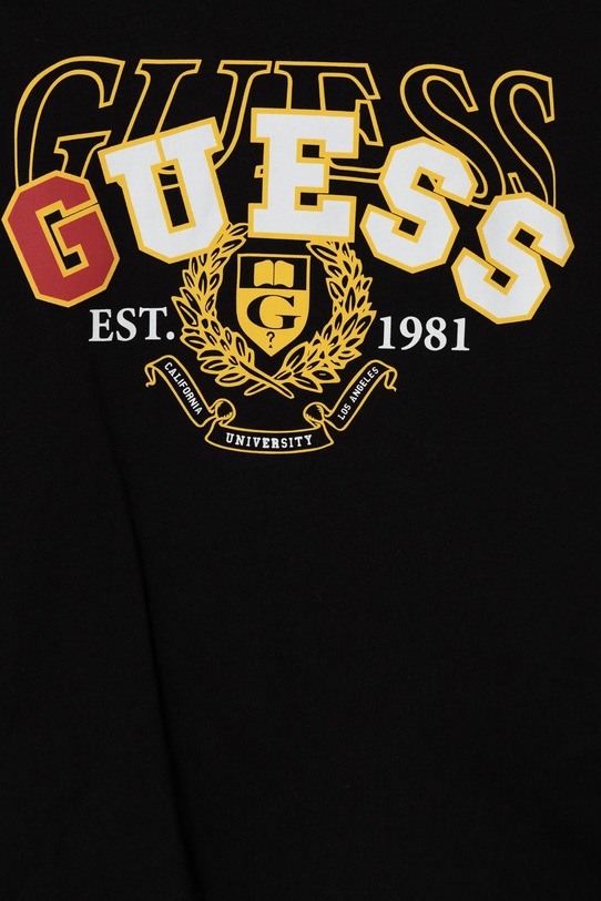 Chłopiec Guess longsleeve bawełniany dziecięcy L5RI03.K8HM4.PPYA czarny