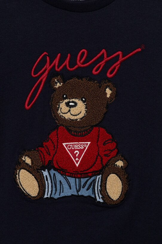 Мальчик Хлопковый детский лонгслив Guess L5RI32.K8HM4.PPYA тёмно-синий