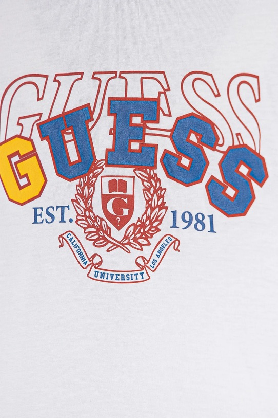 Chłopiec Guess longsleeve bawełniany dziecięcy N5RI01.K8HM4.PPYA biały